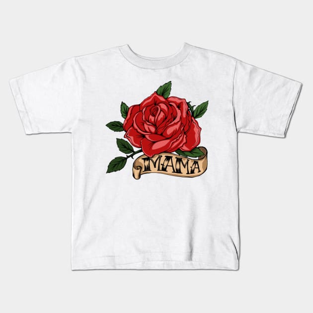 Mama rose Kids T-Shirt by Kdesign